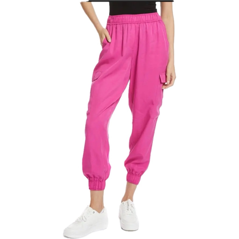 Robert Graham Iryna Cargo Joggers in Magenta